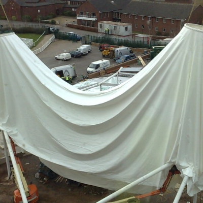 Tensile Roof Installation